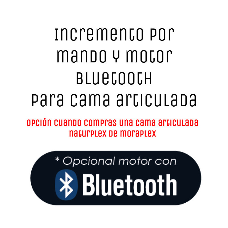 Incremento por mando y motor Bluetooth para cama articulada