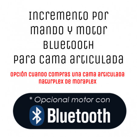 Incremento por mando y motor Bluetooth para cama articulada