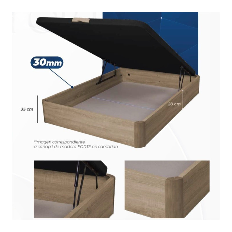 Canapé de madera Forte