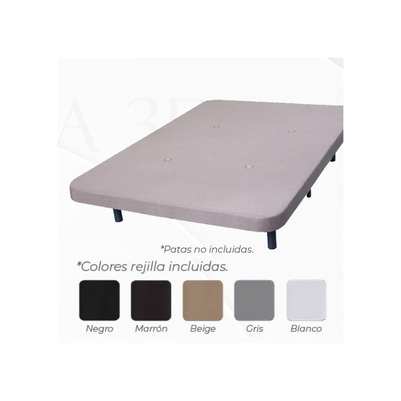 Base tapizada 5 barras
