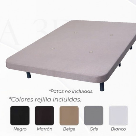 Base tapizada 5 barras