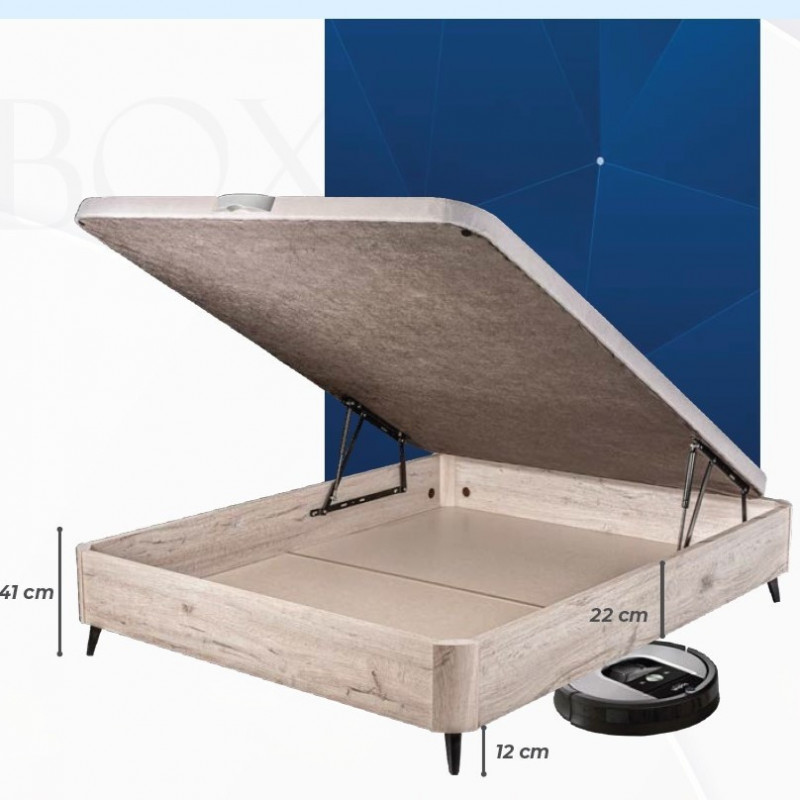 Canapé de madera Ibox pata alta